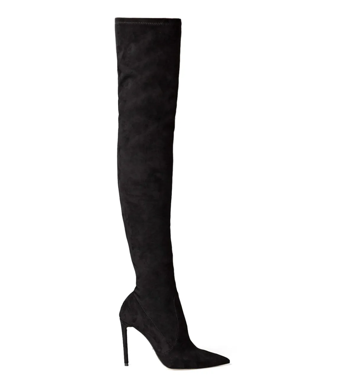 Avah Black Stretch Suede