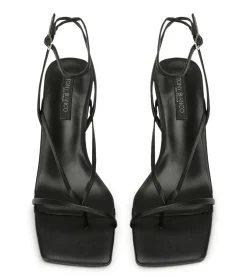 Avi Black Nappa Heels