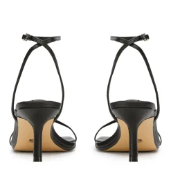 Avi Black Nappa Heels