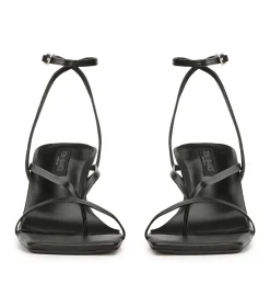Avi Black Nappa Heels