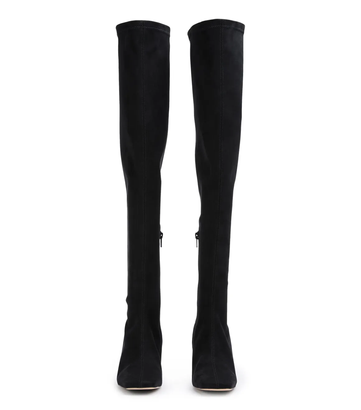 Fancy Black Stretch Suede