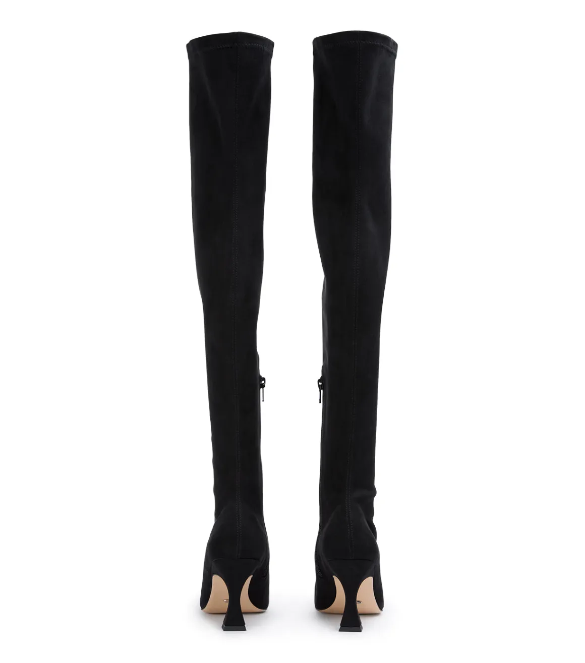 Fancy Black Stretch Suede