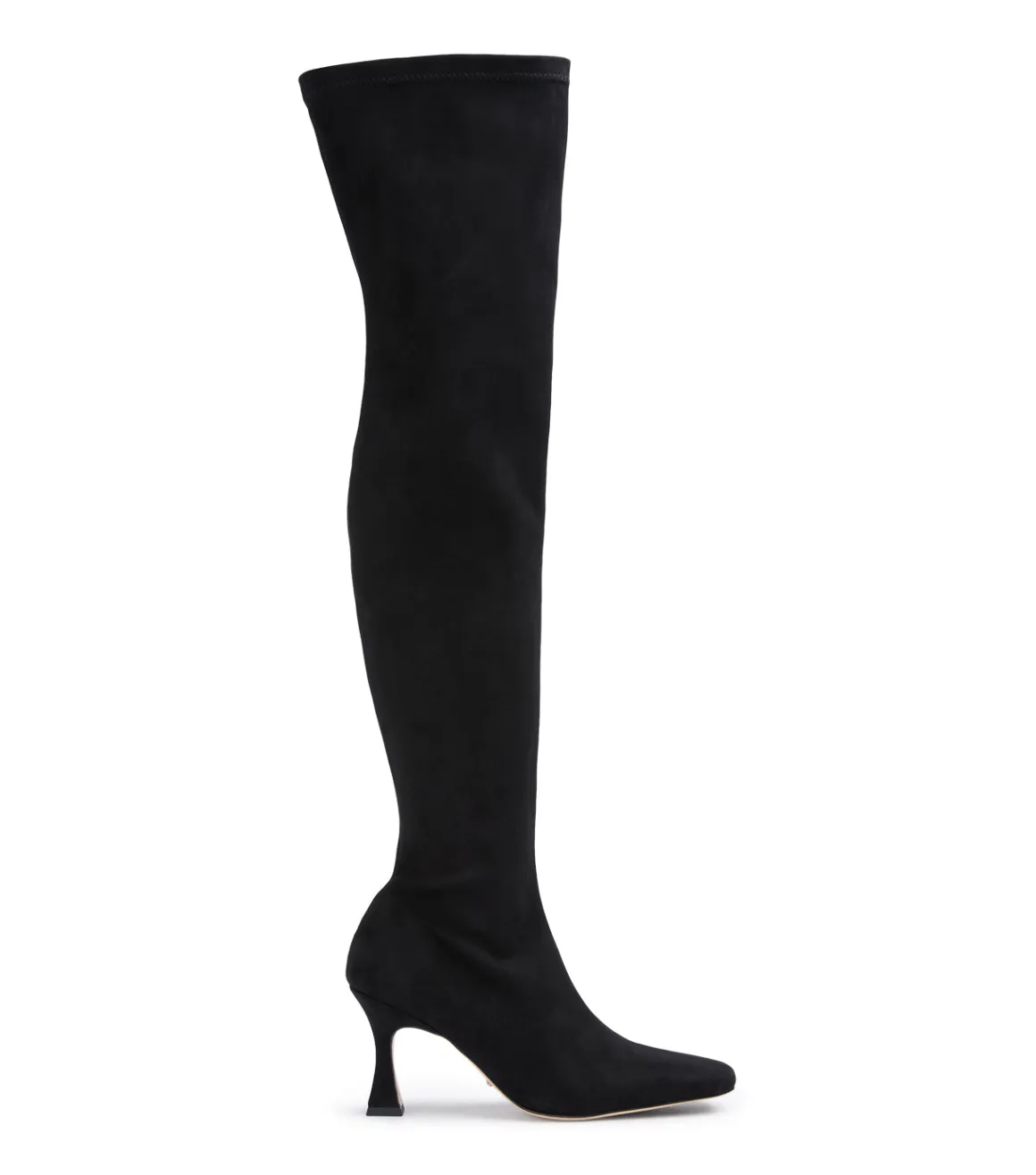 Fancy Black Stretch Suede
