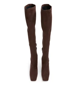 Fancy Choc Stretch Suede